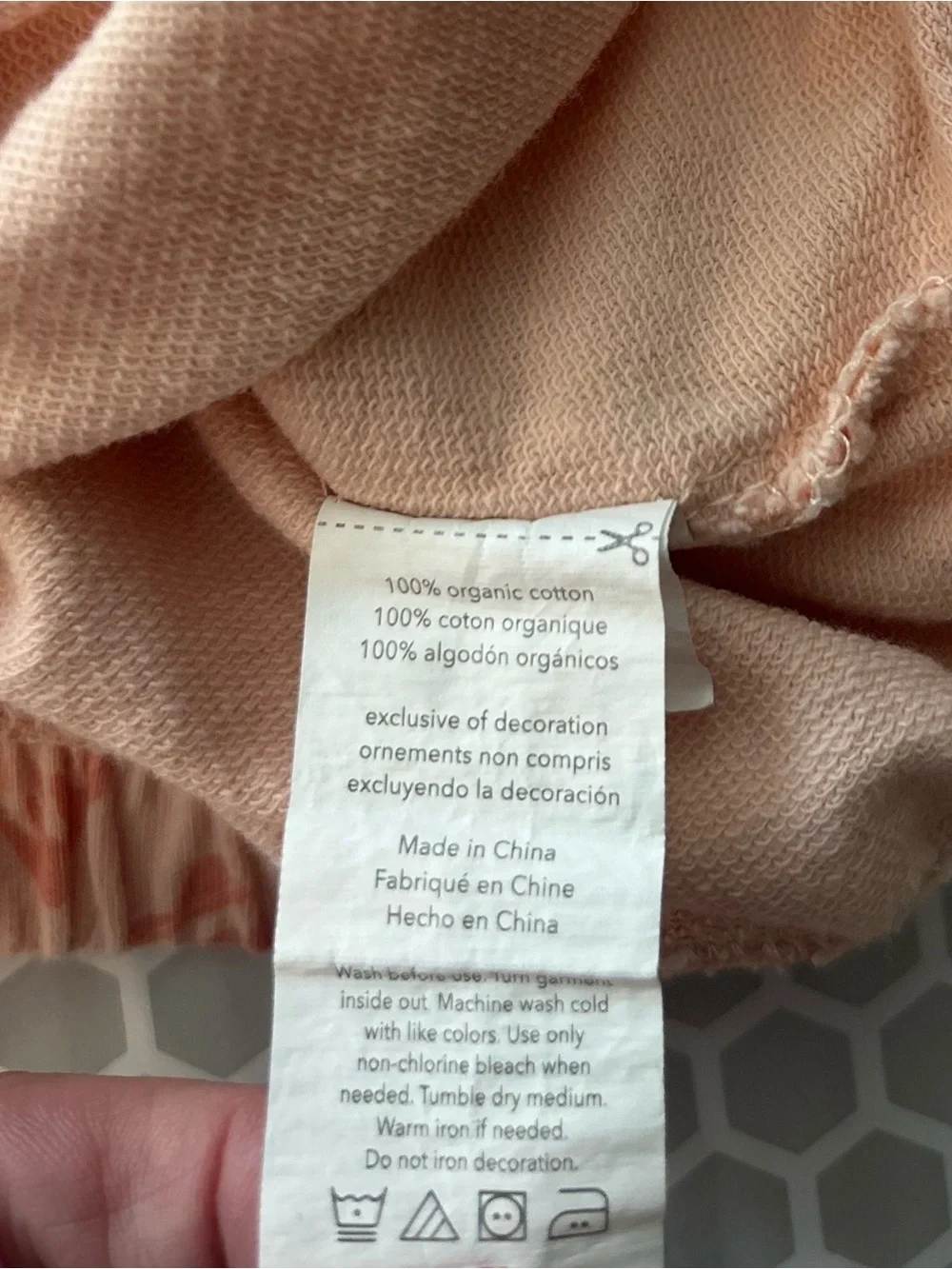 Rabbit & Bear Girls Peach Butterfly Two-Piece Set Size 4T